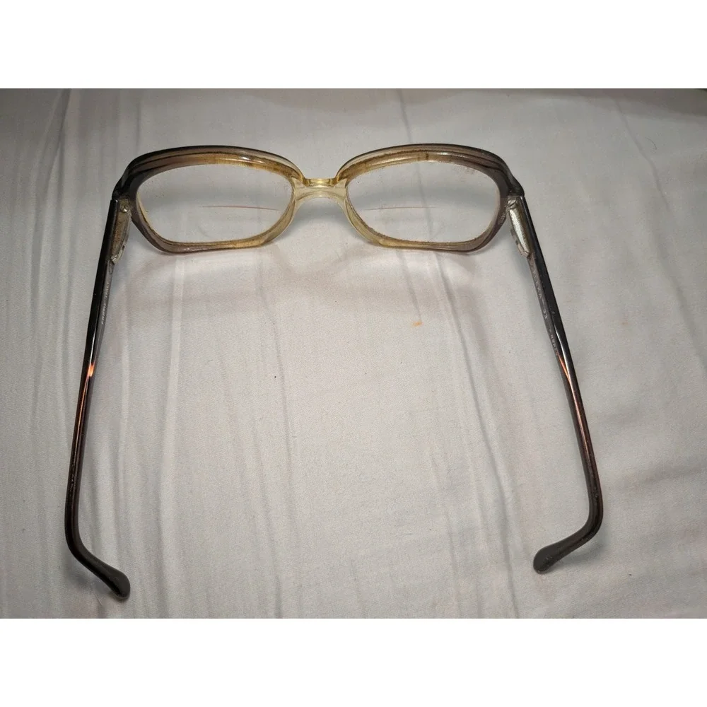 Vintage Ropco Made In Italy Eyeglasses Frame Brown Gradient Unisex 56[]11